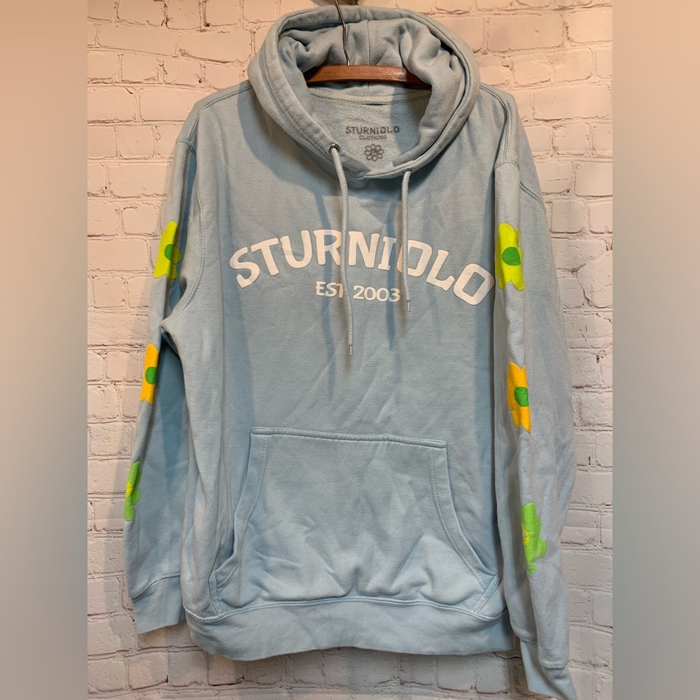 Sturniolo Triplets 2 Million Light Blue Floral Hoodie Size L​